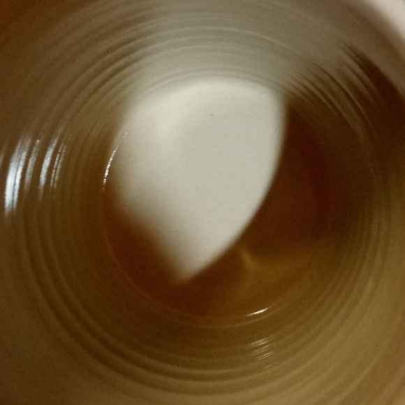 2 Pc Thick Heavy Pottery Handcrafted Containers Blue Swirl New - Picture 7 of 11